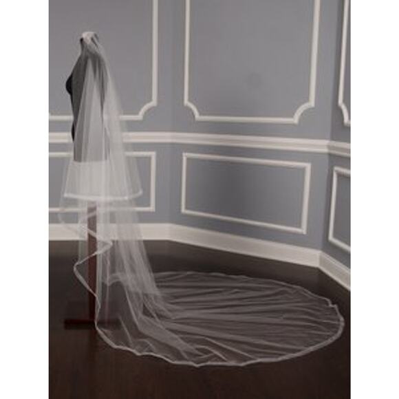 Your Dream Dress Exclusive 8881 Diamond White Chapel Foldover Bridal Veil